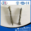 Type 17 Stainless Steel Square Head thread double screw for wood